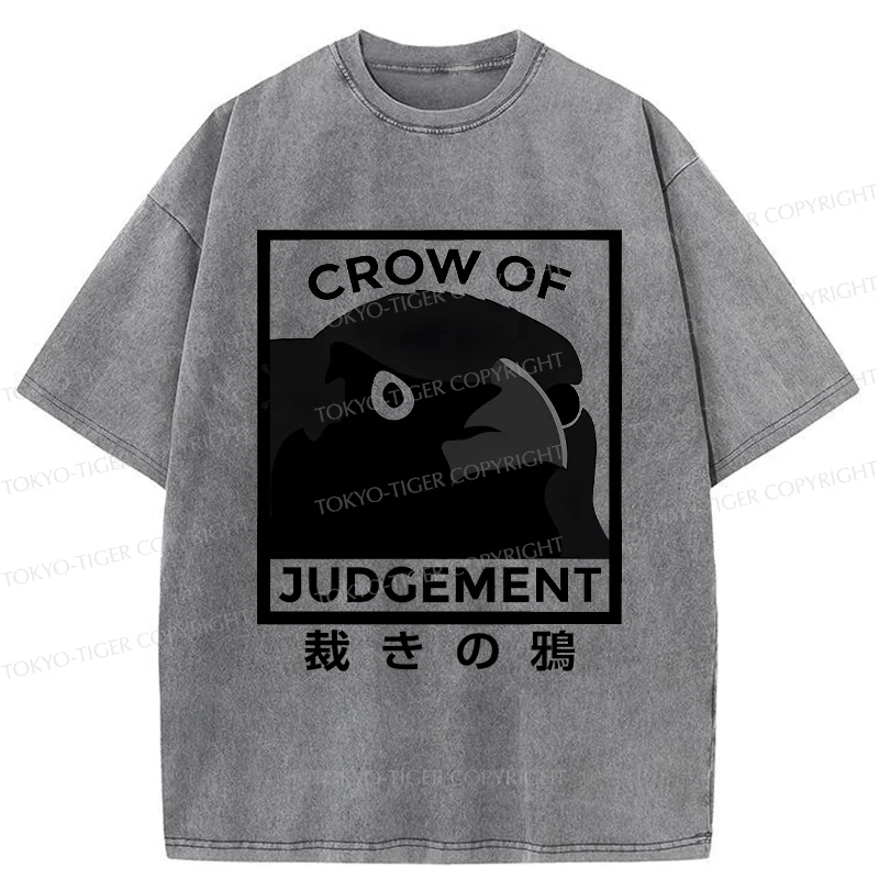 Tokyo-Tiger Raven Of Judgement Washed T-Shirt