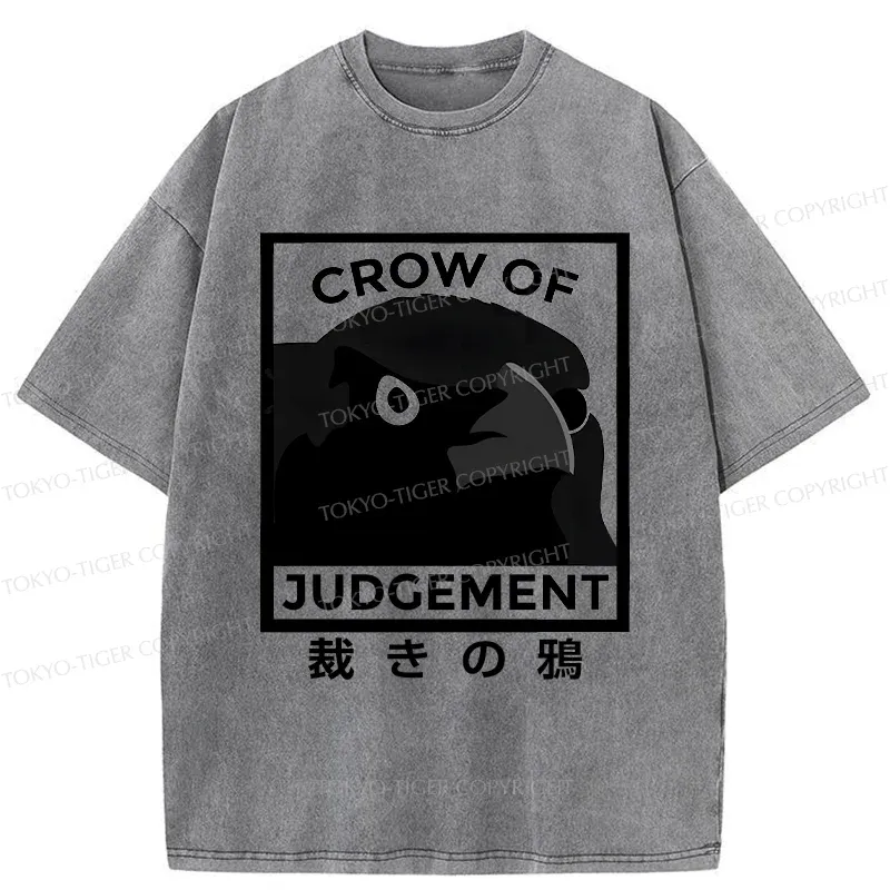 Tokyo-Tiger Raven Of Judgement Washed T-Shirt