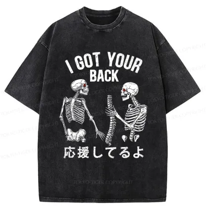Tokyo-Tiger Funny I Got Your Back Washed T-Shirt