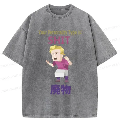 Tokyo-Tiger Your Special Mbti Washed T-Shirt