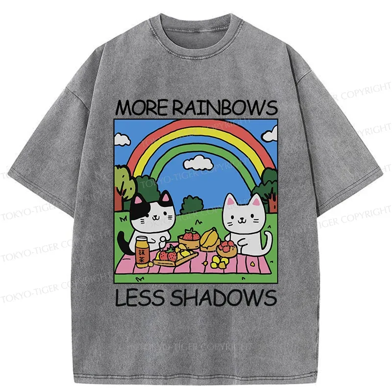 Tokyo-Tiger More Rainbows Less Shadows Washed T-Shirt
