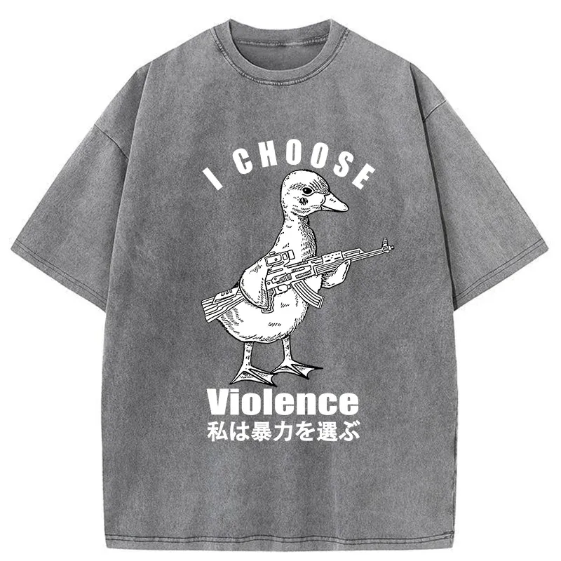 Tokyo-Tiger I Choose Violence Washed T-Shirt