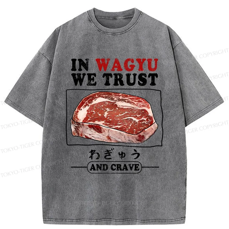 Tokyo-Tiger In Wagyu We Trust Washed T-Shirt