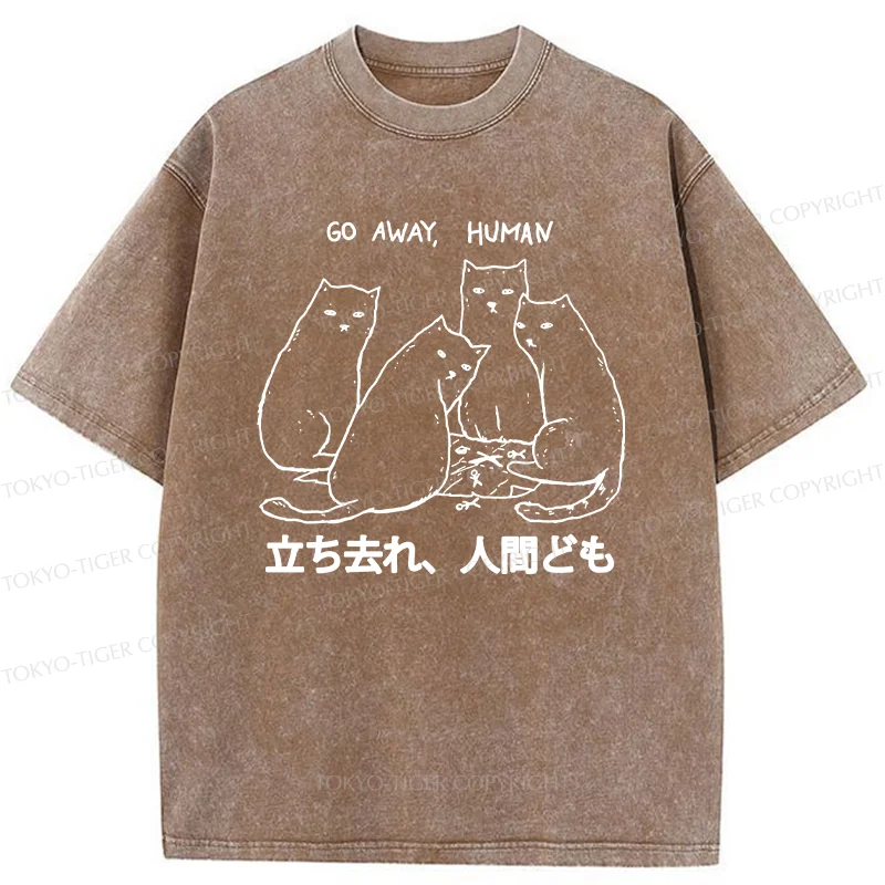 Tokyo-Tiger Cat That Curses Humans Washed T-Shirt