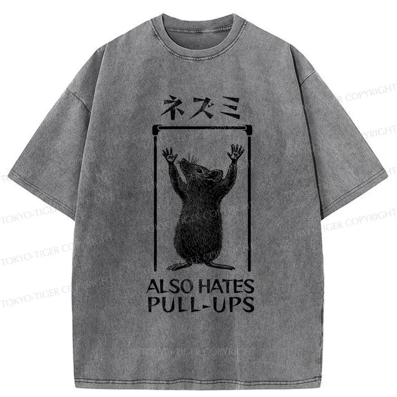 Tokyo-Tiger Rat Also Hates Pull-Ups Washed T-Shirt