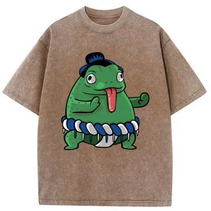 Tokyo-Tiger Sumo Frog Washed T-Shirt