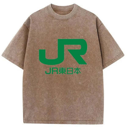 Tokyo-Tiger East Japan Railway Company Washed T-Shirt