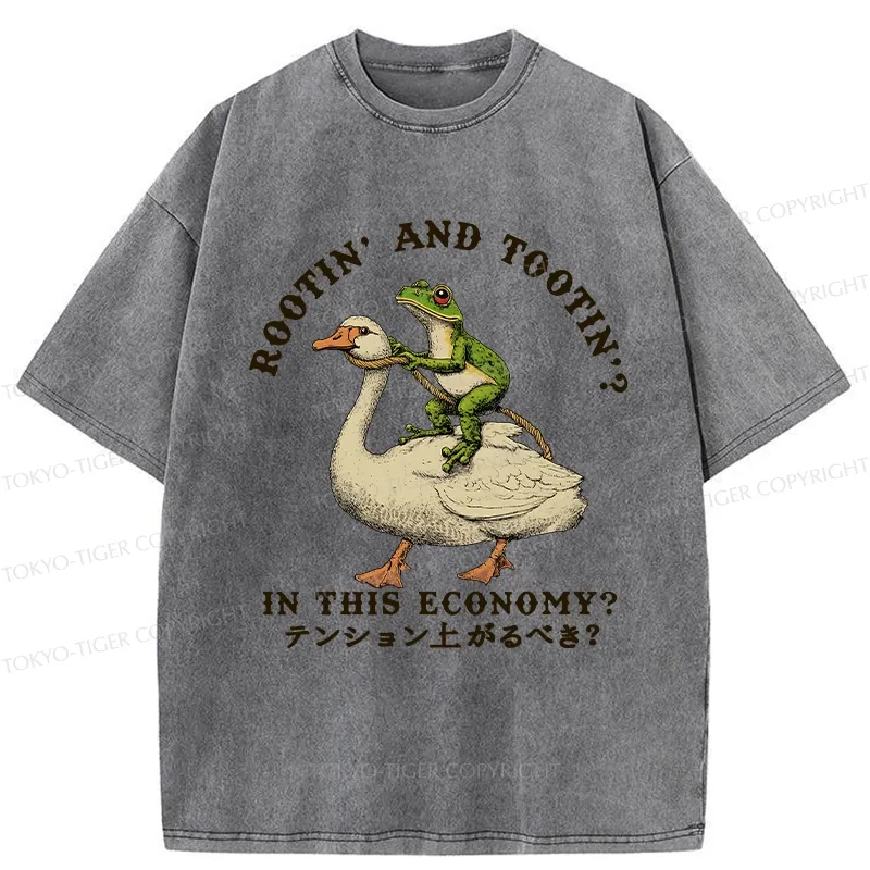 Tokyo-Tiger Should I Be Excited Washed T-Shirt Sale