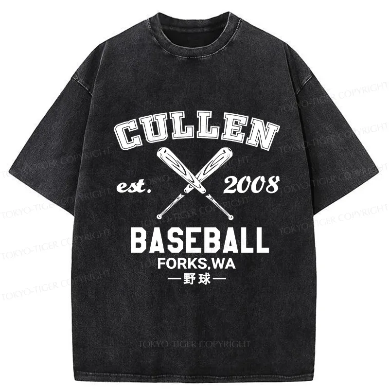 Tokyo-Tiger Cullen Baseball Washed T-Shirt Sale