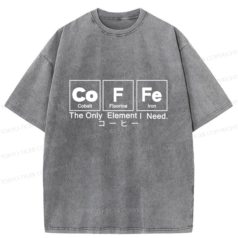 Tokyo-Tiger Water Of Life Funny Washed T-Shirt