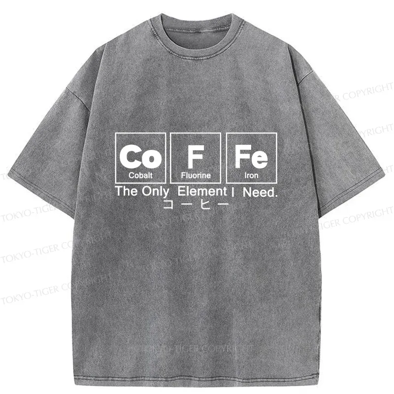 Tokyo-Tiger Water Of Life Funny Washed T-Shirt