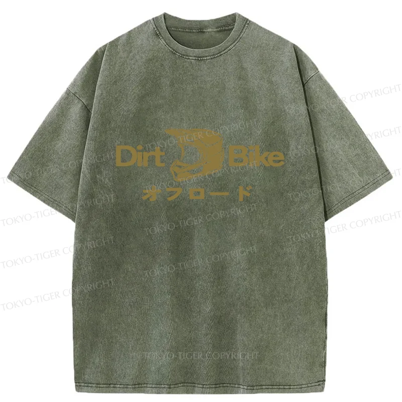Tokyo-Tiger Dirt Bike Japan Washed T-Shirt