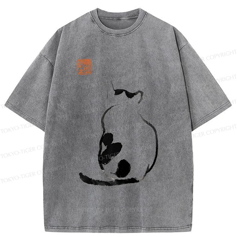 Tokyo-Tiger Cat's Back Japan Washed T-Shirt