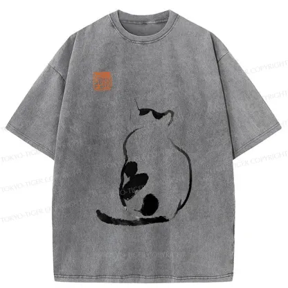 Tokyo-Tiger Cat's Back Japan Washed T-Shirt