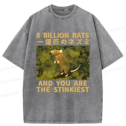 Tokyo-Tiger Smelliest Rat Washed T-Shirt