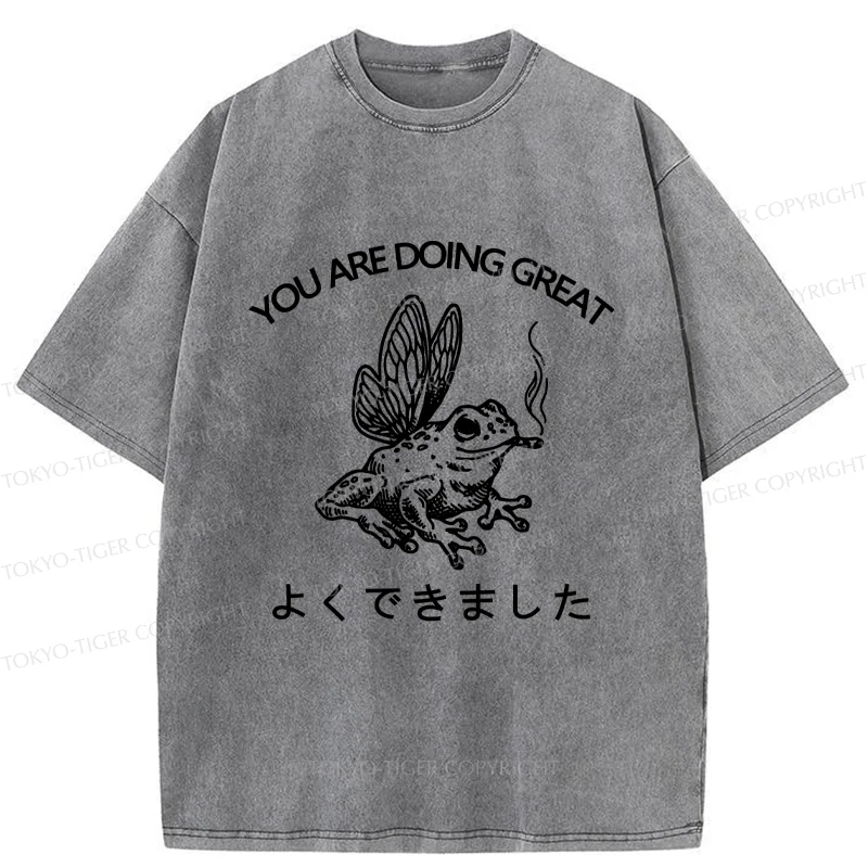 Tokyo-Tiger You Are Doing Great Washed T-Shirt