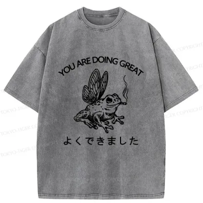 Tokyo-Tiger You Are Doing Great Washed T-Shirt