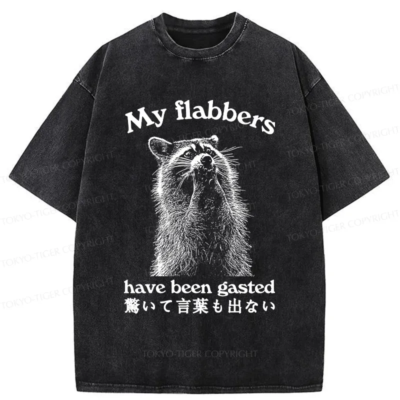 Tokyo-Tiger My Flabbers Have Been Gasted Washed T-Shirt Sale