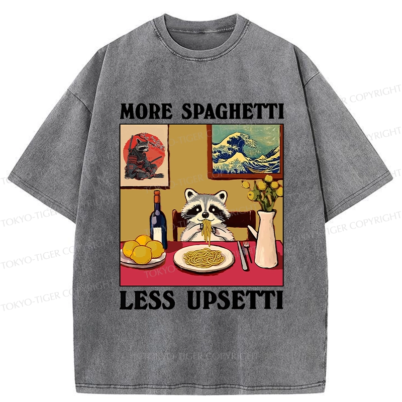 Tokyo-Tiger More Spaghetti Less Upsetti Japanese Washed T-Shirt