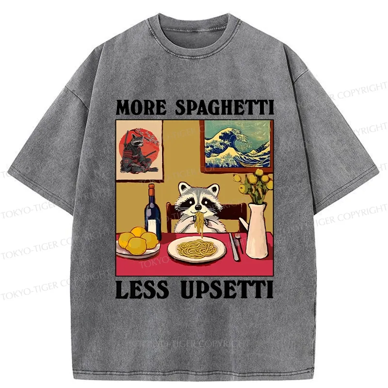 Tokyo-Tiger More Spaghetti Less Upsetti Japanese Washed T-Shirt