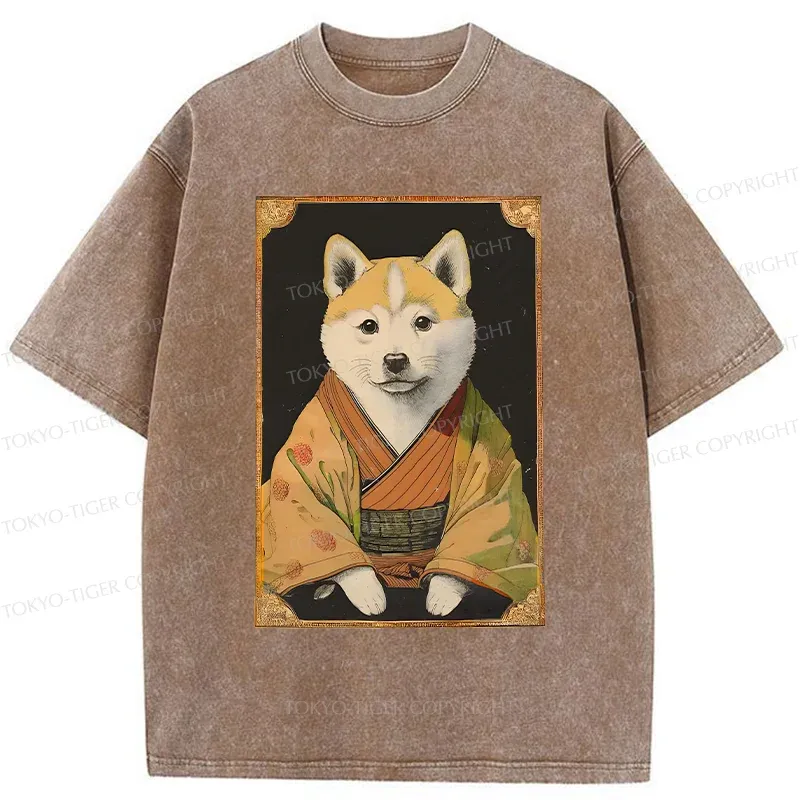 Tokyo-Tiger Elegant Mr. Dog Japan Washed T-Shirt