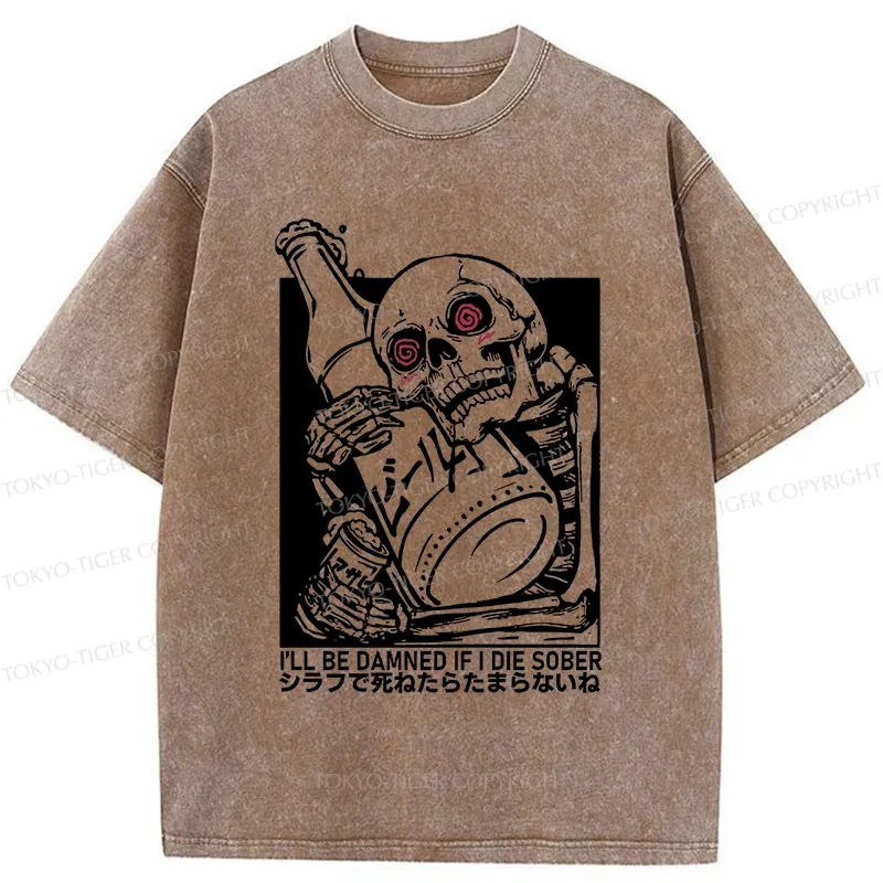 Tokyo-Tiger Wine Is Essential In Life Washed T-Shirt