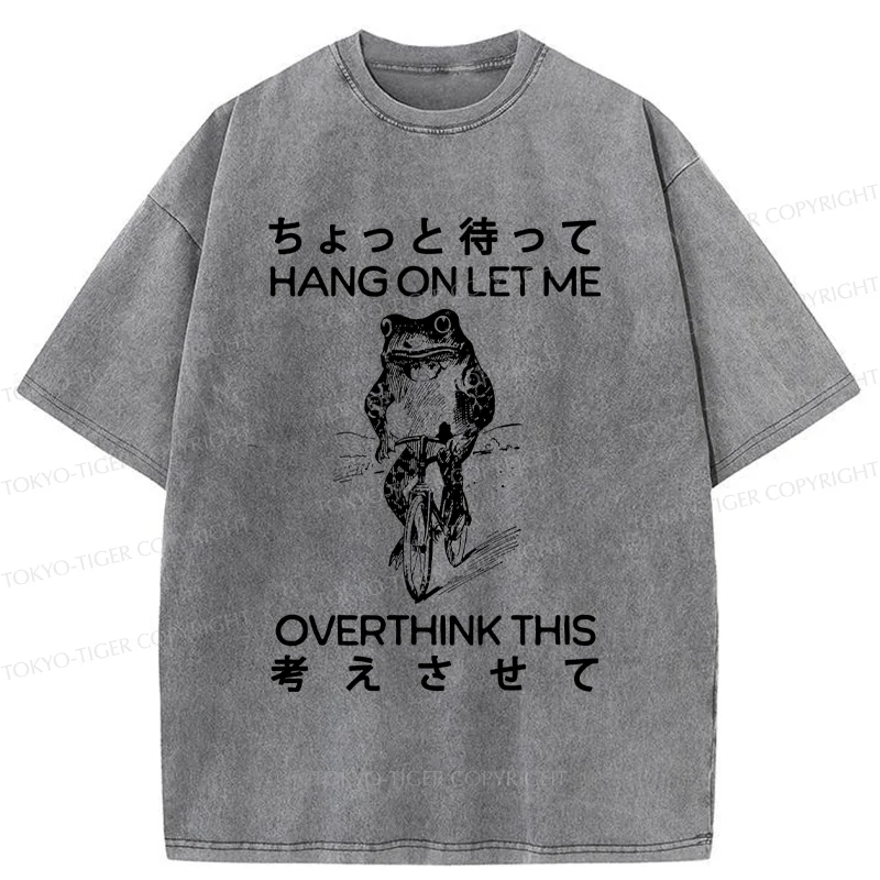 Tokyo-Tiger Overthinking Frog Washed T-Shirt