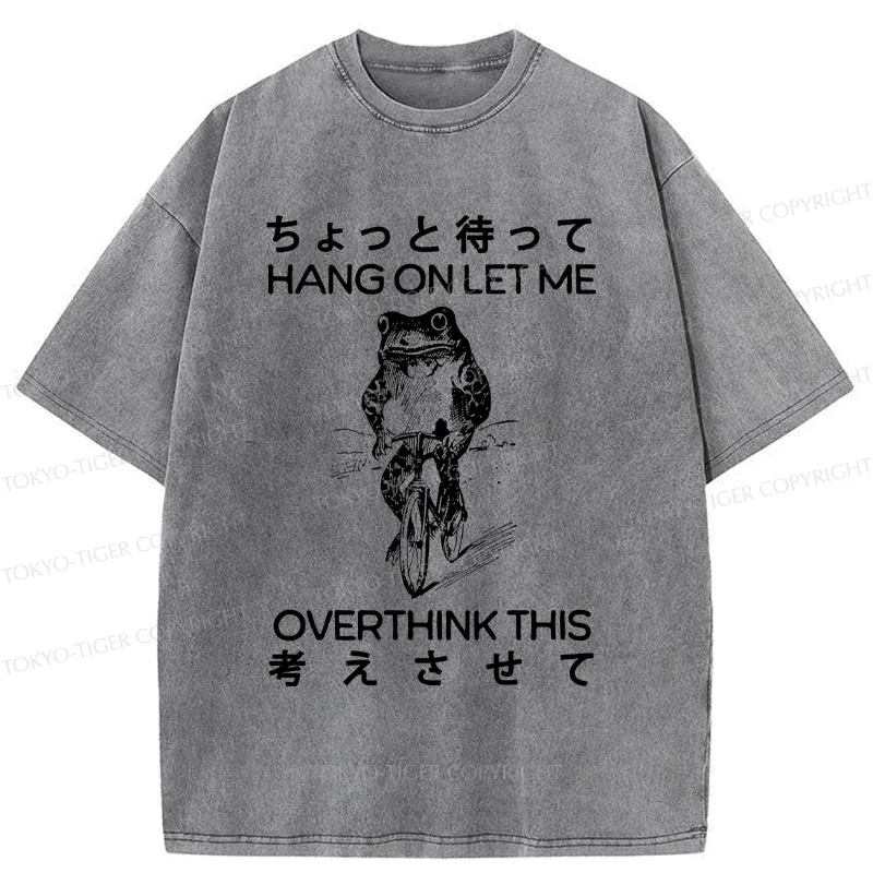 Tokyo-Tiger Overthinking Frog Washed T-Shirt