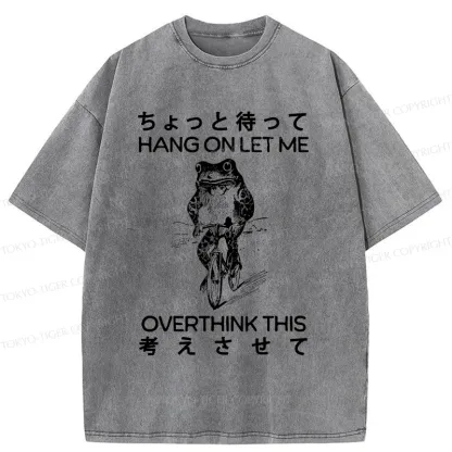 Tokyo-Tiger Overthinking Frog Washed T-Shirt