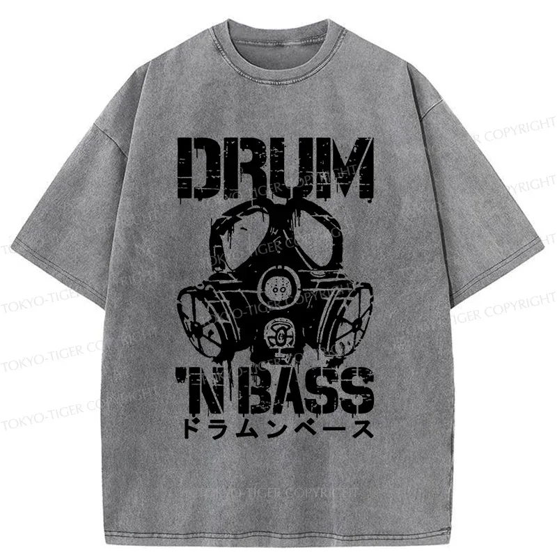 Tokyo-Tiger Drum N Bass Japan Washed T-Shirt