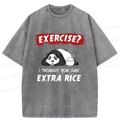 Tokyo-Tiger Funny Panda Washed T-Shirt