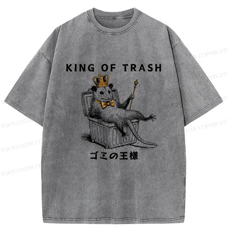 Tokyo-Tiger King Of Trash Washed T-Shirt