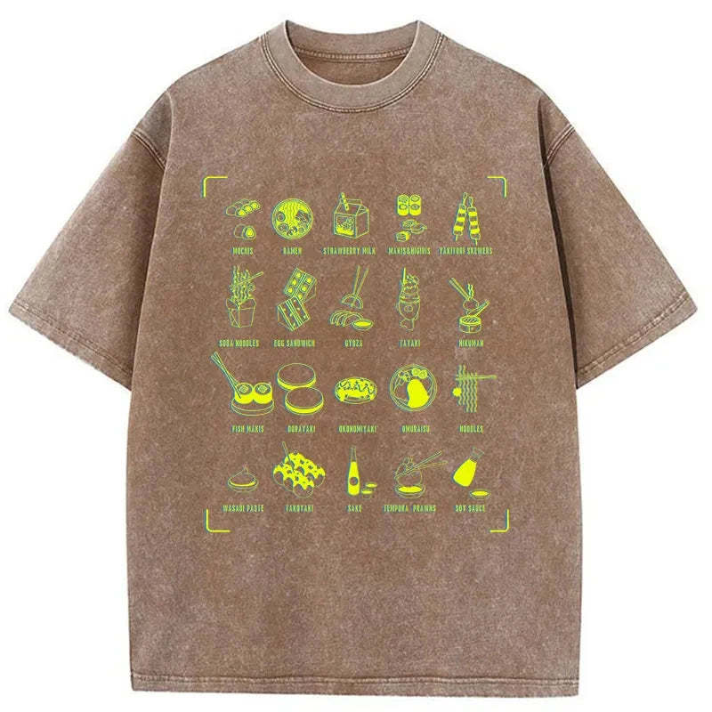 Tokyo-Tiger Tokyo Cuisine Washed T-Shirt