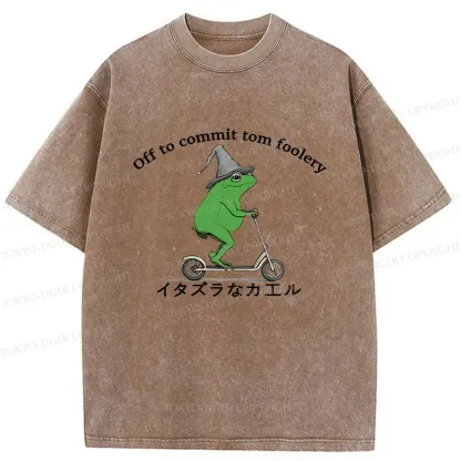Tokyo-Tiger Stupid Frog Washed T-Shirt