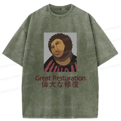 Tokyo-Tiger Great Restoration Washed T-Shirt