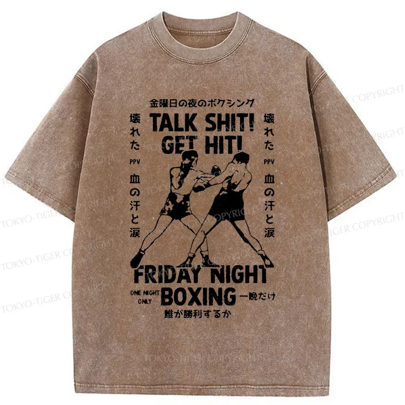 Tokyo-Tiger Friday Night Boxing Washed T-Shirt