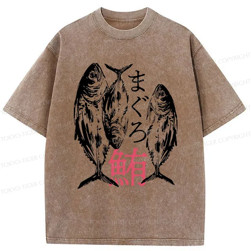 Tokyo-Tiger Japanese Tuna Washed T-Shirt