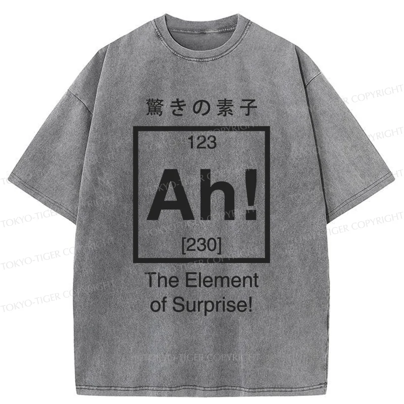 Tokyo-Tiger Element Of Surprise Washed T-Shirt