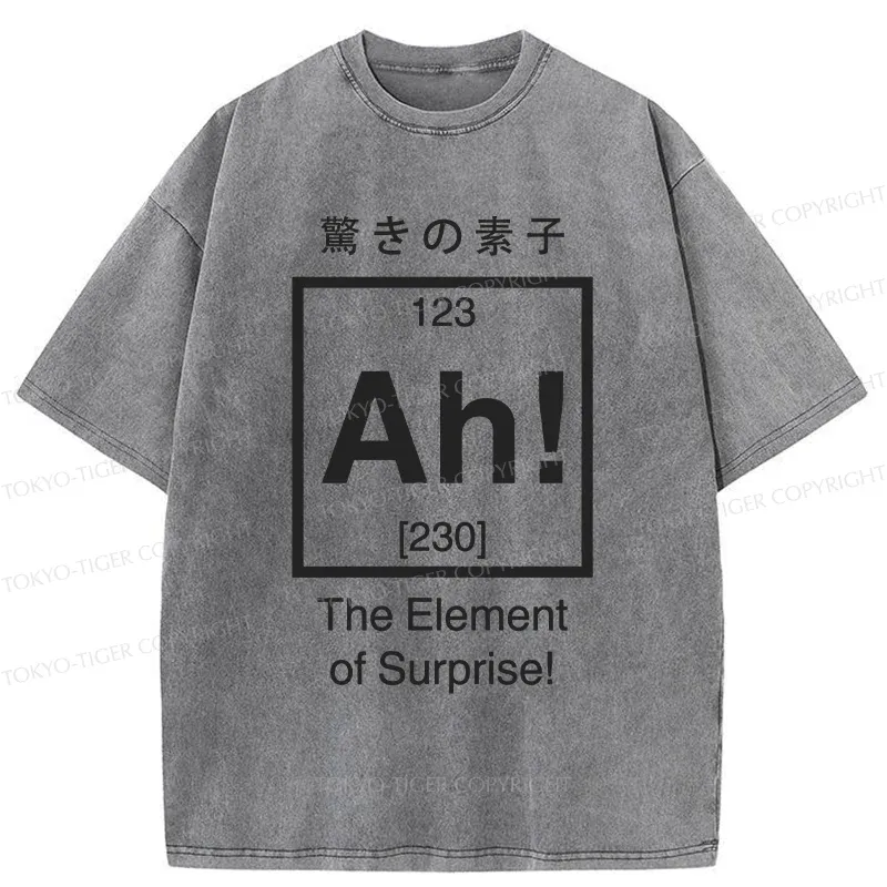 Tokyo-Tiger Element Of Surprise Washed T-Shirt