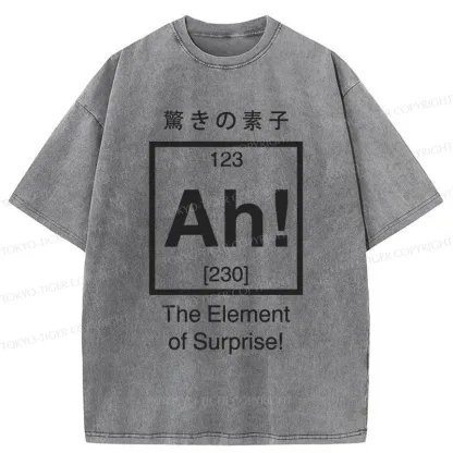 Tokyo-Tiger Element Of Surprise Washed T-Shirt