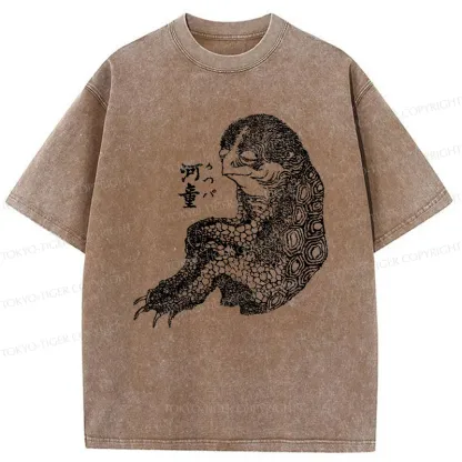 Tokyo-Tiger Japanese Monster Washed T-Shirt