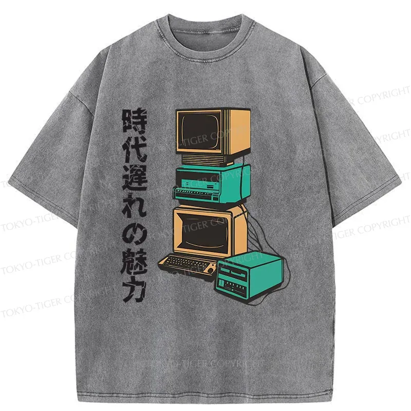 Tokyo-Tiger Outdated Charm Washed T-Shirt