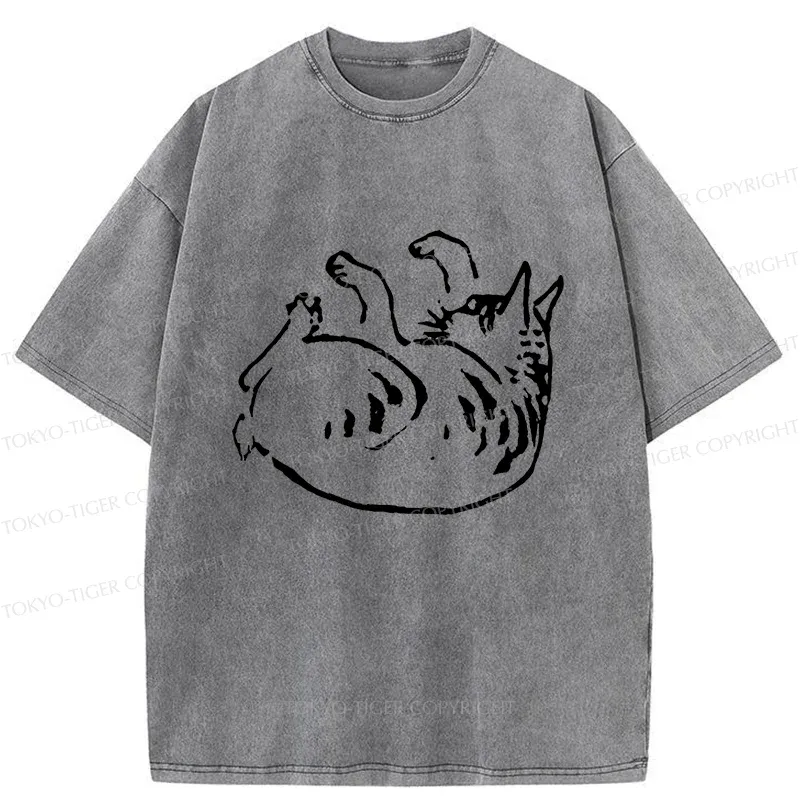 Tokyo-Tiger Sinuous Snake Washed T-Shirt Sale