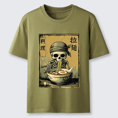 Tokyo-Tiger Funny Skeleton Ramen Classic T-Shirt