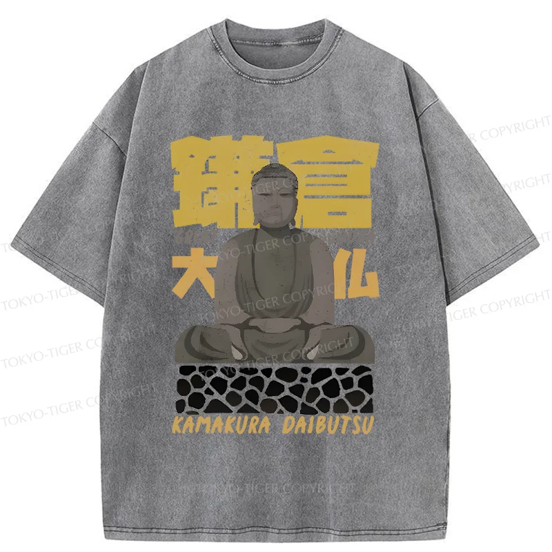 Tokyo-Tiger Kamakura Daibutsu Washed T-Shirt