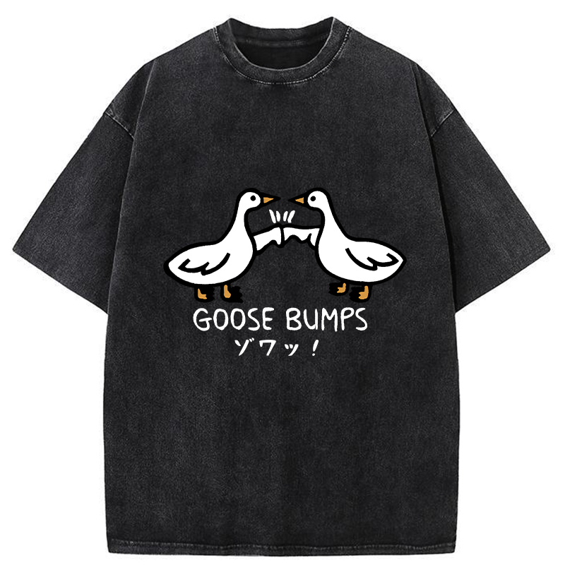 Tokyo-Tiger Goose Bumps Washed T-Shirt