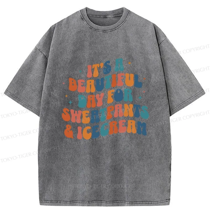 Tokyo-Tiger Sushi Lovers Washed T-Shirt