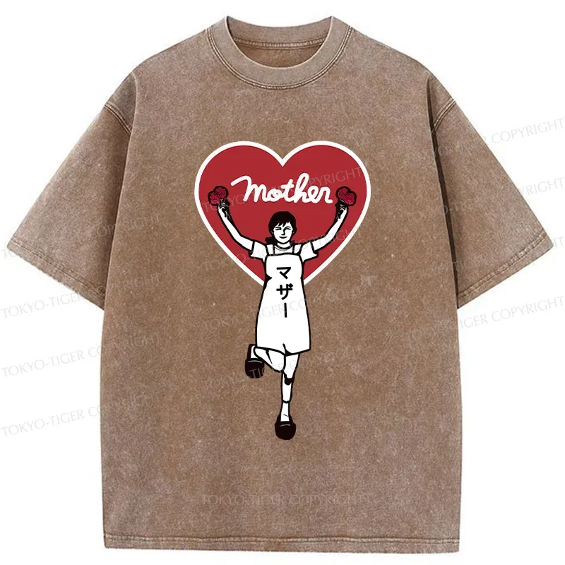 Tokyo-Tiger Celebrate Mother's Day Washed T-Shirt