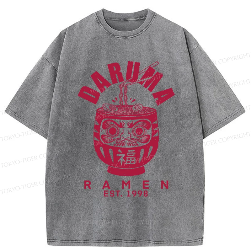 Tokyo-Tiger Daruma Ramen Washed T-Shirt
