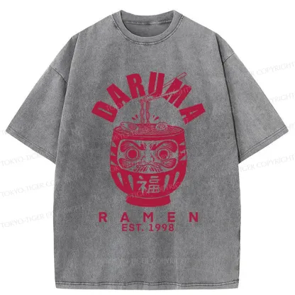 Tokyo-Tiger Daruma Ramen Washed T-Shirt